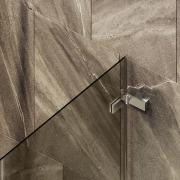 Шторка душевая Maybahglass (Майбахгласс) поворотная на петлях 1400х705 мм, стекло 6 мм Бронза MGV-651-4