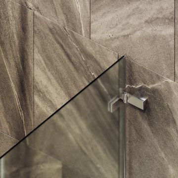 Шторка душевая Maybahglass (Майбахгласс) поворотная на петлях 1400х705 мм, стекло 6 мм Сатин MGV-655-4