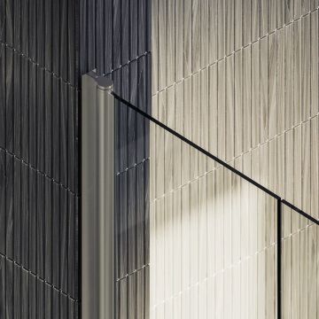 Душевая дверь двустворчатая на монопетлях Maybahglass (Майбахгласс) 1980х800 мм, стекло 6 мм Бесцветное MGD-422-5