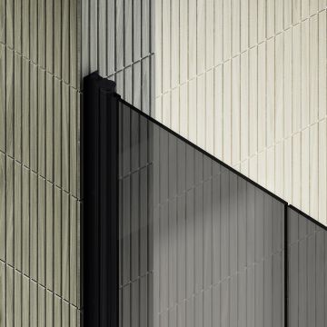 Душевая дверь двустворчатая на монопетлях Maybahglass (Майбахгласс) 1980х800 мм, стекло 6 мм Графит MGD-431-6