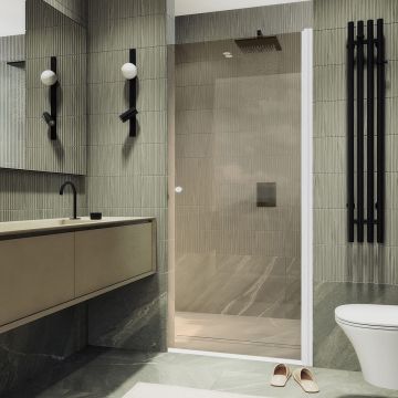 Душевая дверь на монопетле Maybahglass (Майбахгласс) 1980х600 мм, стекло 6 мм Бронза MGD-798-1