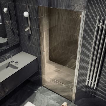 Душевая дверь на монопетле Maybahglass (Майбахгласс) 1980х600 мм, стекло 6 мм Бронза MGD-798-5