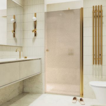 Душевая дверь на монопетле Maybahglass (Майбахгласс) 1980х600 мм, стекло 6 мм Бронза матовая MGD-799-3