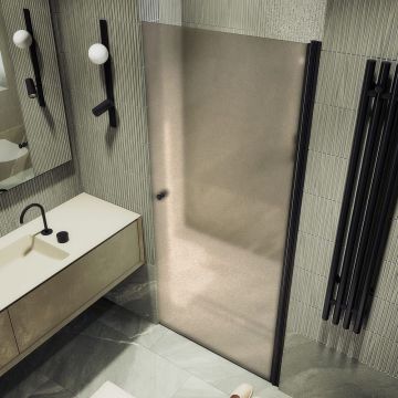 Душевая дверь на монопетле Maybahglass (Майбахгласс) 1980х600 мм, стекло 6 мм Бронза матовая MGD-799-6