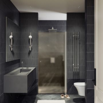 Душевая дверь на монопетле Maybahglass (Майбахгласс) 1980х600 мм, стекло 6 мм Бронза матовая MGD-799-5