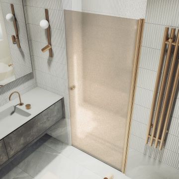 Душевая дверь на монопетле Maybahglass (Майбахгласс) 1980х600 мм, стекло 6 мм Бронза матовая MGD-799-2