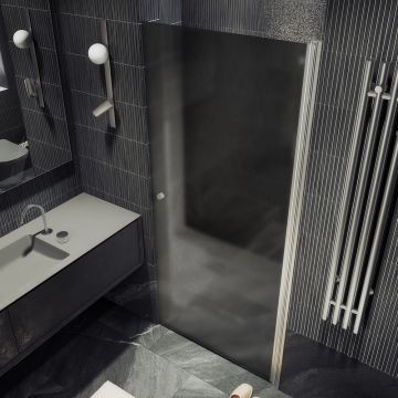 Душевая дверь на монопетле Maybahglass (Майбахгласс) 1980х600 мм, стекло 6 мм Графит матовый MGD-801-5