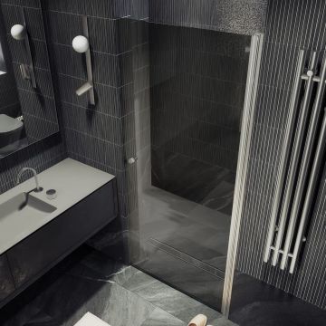 Душевая дверь на монопетле Maybahglass (Майбахгласс) 1980х600 мм, стекло 6 мм Графит матовый MGD-801-5