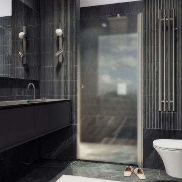 Душевая дверь на монопетле Maybahglass (Майбахгласс) 1980х600 мм, стекло 6 мм Сатин MGD-802-5