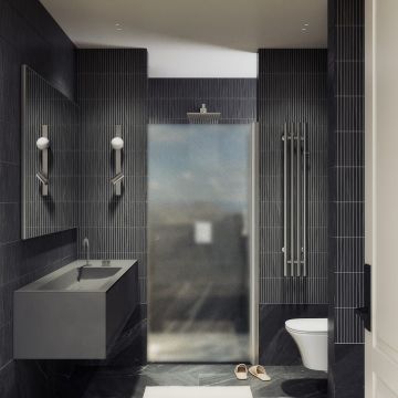 Душевая дверь на монопетле Maybahglass (Майбахгласс) 1980х600 мм, стекло 6 мм Сатин MGD-802-5