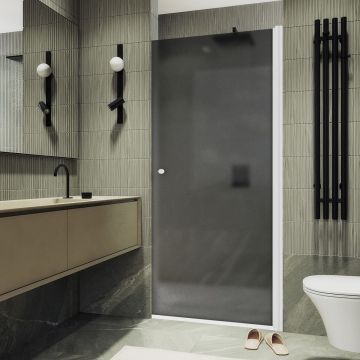 Душевая дверь на монопетле Maybahglass (Майбахгласс) 1980х900 мм, стекло 6 мм Графит матовый MGD-813-1