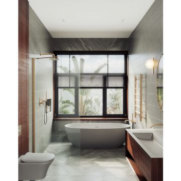 Душевая перегородка в профиле Maybahglass (Майбахгласс) 1950х1190 мм, стекло 8 мм Бесцветное MGD-683-2ш