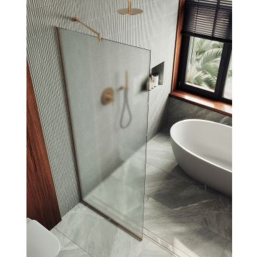 Душевая перегородка в профиле Maybahglass (Майбахгласс) 1950х790 мм, стекло 8 мм Сатин MGD-700-2у