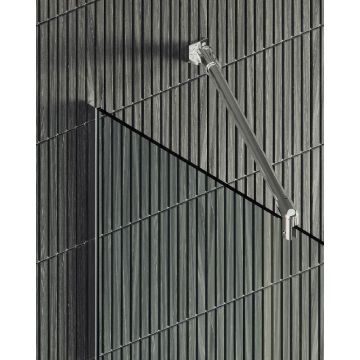 Душевая перегородка Maybahglass (Майбахгласс) в узком профиле 1950х690 мм, Стекло 8 мм Бесцветное MGD-701-5у