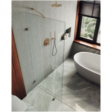 Душевая перегородка коннектор стена-стекло Maybahglass (Майбахгласс) 1950х790 мм, стекло 8 мм Бесцветное MGD-259-2