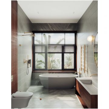 Душевая перегородка коннектор стена-стекло Maybahglass (Майбахгласс) 1950х990 мм, стекло 8 мм Бесцветное MGD-261-2