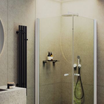 Душевой угол на монопетлях Maybahglass (Майбахгласс) 800х800х1980 мм, стекло 6 мм Бесцветное MGY-1291-1