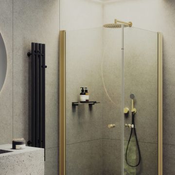 Душевой угол на монопетлях Maybahglass (Майбахгласс) 800х800х1980 мм, стекло 6 мм Бесцветное MGY-1291-3