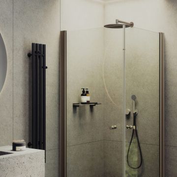 Душевой угол на монопетлях Maybahglass (Майбахгласс) 800х800х1980 мм, стекло 6 мм Бесцветное MGY-1291-2