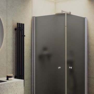 Душевой угол на монопетлях Maybahglass (Майбахгласс) 900х900х1980 мм, стекло 6 мм Графит матовый MGY-1299-5