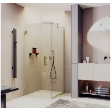 Душевой угол на петлях Maybahglass (Майбахгласс) 1000х1000х1950 мм, стекло 8 мм Бесцветное MGY-1304-3