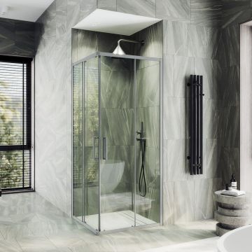 Душевой угол раздвижной Maybahglass (Майбахгласс) 900х900х1950 мм, стекло 6 мм Бесцветное MGY-1323-5