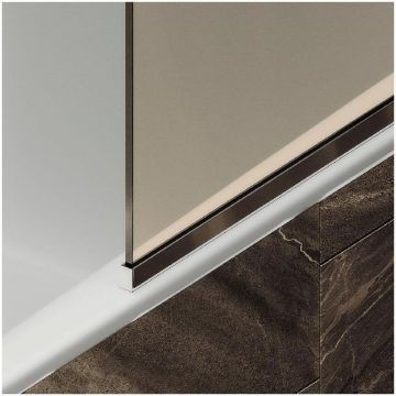 Шторка для ванны в профиле Maybahglass (Майбахгласс) 1400х440 мм, стекло 6 мм Бронза MGV-135-4у