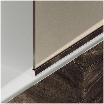 Шторка для ванны в профиле Maybahglass (Майбахгласс) 1400х540 мм, стекло 6 мм Бронза матовая MGV-138-4у