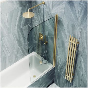 Шторка для ванны поворотная на монопетле Maybahglass (Майбахгласс) 1400х600 мм, стекло 6 мм Бесцветное MGV-598-3