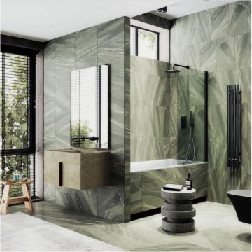 Шторка для ванны поворотная на монопетле Maybahglass (Майбахгласс) 1400х600 мм, стекло 6 мм Бесцветное MGV-598-6