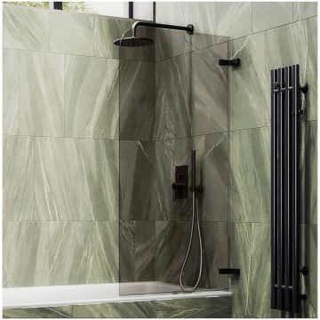 Шторка для ванны поворотная на петлях Maybahglass (Майбахгласс) 1400х705 мм, стекло 6 мм Бронза MGV-651-6