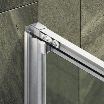 Душевая дверь раздвижная Maybahglass (Майбахгласс) 1950х1600 мм, стекло 6 мм Сатин MGD-1637-5