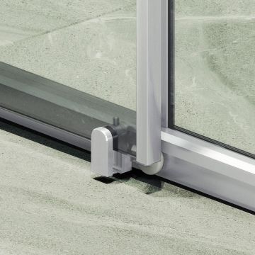 Душевая дверь раздвижная Maybahglass (Майбахгласс) 1950х1800 мм, стекло 6 мм Бесцветное MGD-1278-5