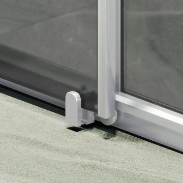 Душевая дверь раздвижная Maybahglass (Майбахгласс) 1950х1000 мм, стекло 6 мм Графит матовый MGD-1287-5