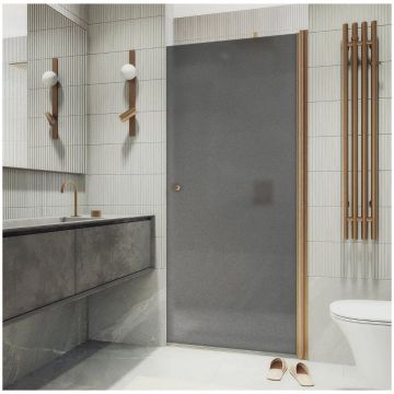 Душевая дверь на монопетле Maybahglass (Майбахгласс) 1980х700 мм, стекло 6 мм Графит матовый MGD-1673-2