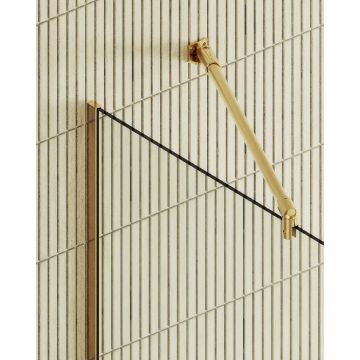 Душевая перегородка Maybahglass (Майбахгласс) в узком профиле 1950х1090 мм, Стекло 8 мм Бесцветное MGD-677-3у