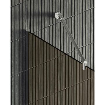 Душевая перегородка Maybahglass (Майбахгласс) в узком профиле 1950х1090 мм, Стекло 8 мм Бронза MGD-678-5у