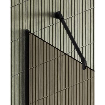 Душевая перегородка Maybahglass (Майбахгласс) в узком профиле 1950х1090 мм, Стекло 8 мм Бронза MGD-678-6у