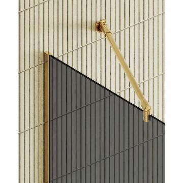 Душевая перегородка Maybahglass (Майбахгласс) в узком профиле 1950х1090 мм, Стекло 8 мм Графит MGD-681-3у