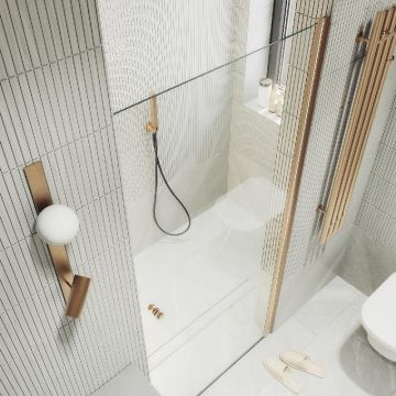 Душевая дверь Maybahglass (Майбахгласс) на монопетле 1980х800 мм, Стекло 6 мм Бесцветное MGD-803-2