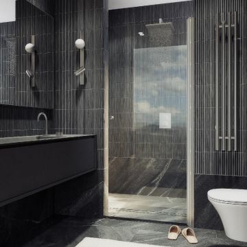 Душевая дверь Maybahglass (Майбахгласс) на монопетле 1980х800 мм, Стекло 6 мм Бесцветное MGD-803-5