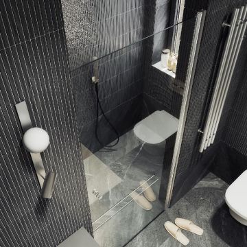 Душевая дверь Maybahglass (Майбахгласс) на монопетле 1980х800 мм, Стекло 6 мм Бесцветное MGD-803-5