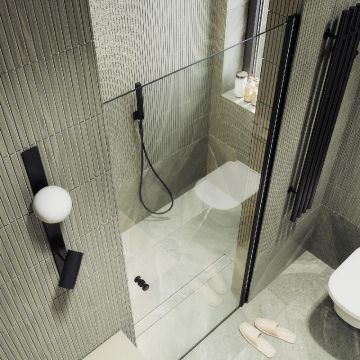 Душевая дверь Maybahglass (Майбахгласс) на монопетле 1980х800 мм, Стекло 6 мм Бесцветное MGD-803-6