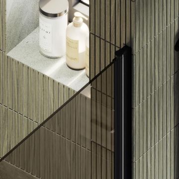 Душевая дверь Maybahglass (Майбахгласс) на монопетле 1980х900 мм, Стекло 6 мм Бронза MGD-810-6