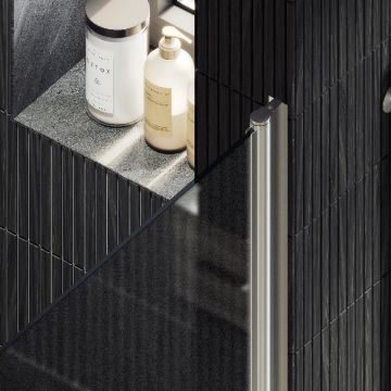 Душевая дверь Maybahglass (Майбахгласс) на монопетле 1980х900 мм, Стекло 6 мм Сатин MGD-814-5