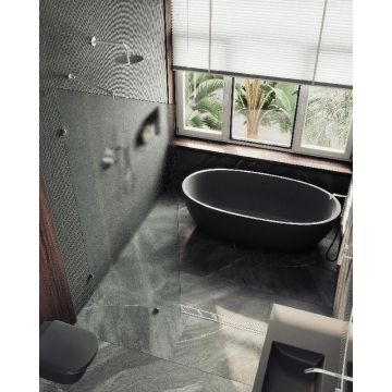 Душевая перегородка Maybahglass (Майбахгласс) коннектор стена-стекло 1950х790 мм, Стекло 8 мм Сатин MGD-268-4