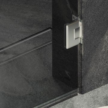 Душевая дверь Maybahglass (Майбахгласс) на петлях 1950х705 мм, Стекло 8 мм Графит MGD-517-4