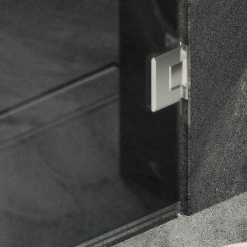 Душевая дверь Maybahglass (Майбахгласс) на петлях 1950х905 мм, Стекло 8 мм Графит матовый MGD-528-4