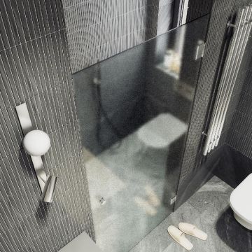 Душевая дверь Maybahglass (Майбахгласс) на петлях 1950х705 мм, Стекло 8 мм Сатин MGD-519-4