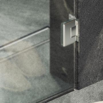 Душевая дверь Maybahglass (Майбахгласс) на петлях 1950х805 мм, Стекло 8 мм Сатин MGD-522-4